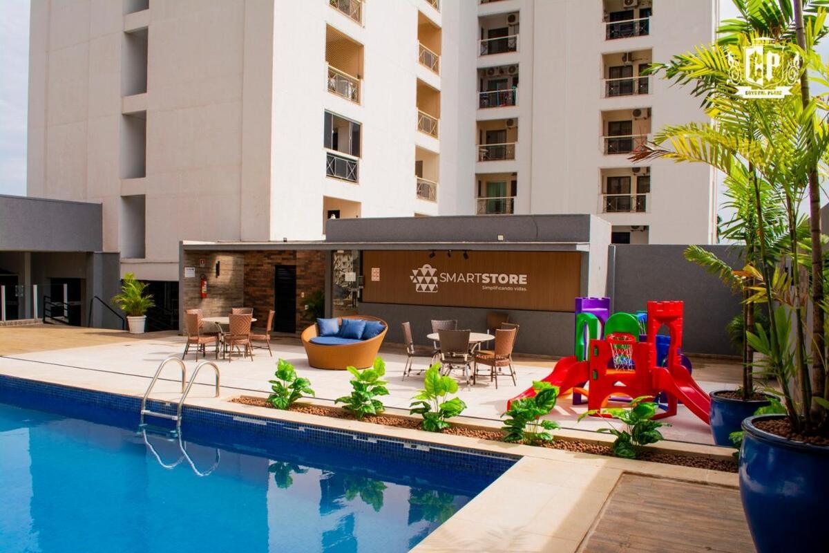 Elegancia & Conforto Flat Mobiliado Goiânia Buitenkant foto